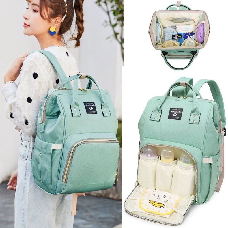 Mommy bag nữ mới đa chức năng chống thấm nước dung tích lớn cho mẹ và bé ba lô để đựng sữa bột đi chơi - Túi / túi Baby