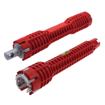 Multifunctional water pipe sleeve faucet wrench universal sink wrench bathroom installation and repair tools household