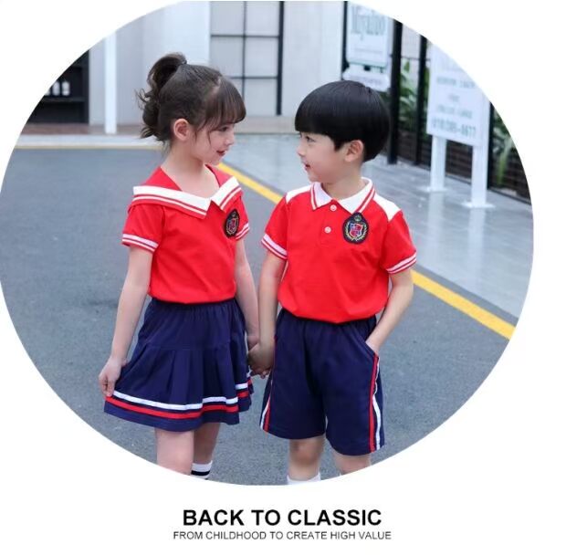 Quần áo vườn mẫu giáo mùa hè bông đại học gió đồng phục trường tiểu học đồng phục tùy chỉnh nam và nữ bông phù hợp với thủy triều quần đồng phục mùa đông cho học sinh