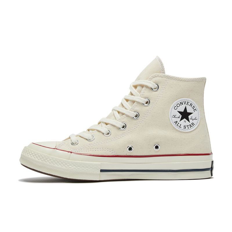 Converse Men's and Women's Shoes 1970S Three-Star Logo Off-White High-Top Couple Canvas Shoes 162053C