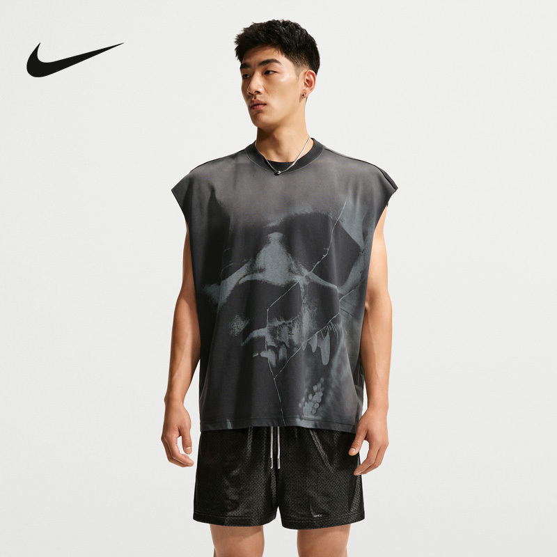Nike Men's Morant Basketball Sleeveless T-Shirt with Small Logo Print Basketball Top Im5203-010