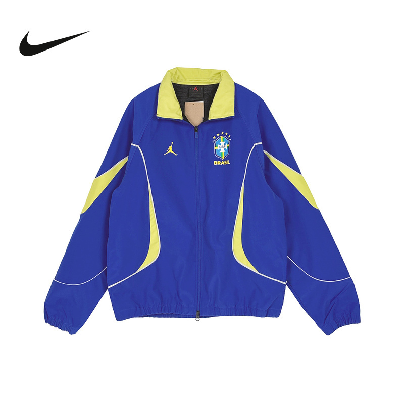 Jordan Nike New Summer Men's Five-Star Brazilian Casual Sports Jacket Football Jacket If3897-417 Jordan Nike New Summer Men's Five-Star Brazilian Casual Sports Jacket Football Jacket If3897-417