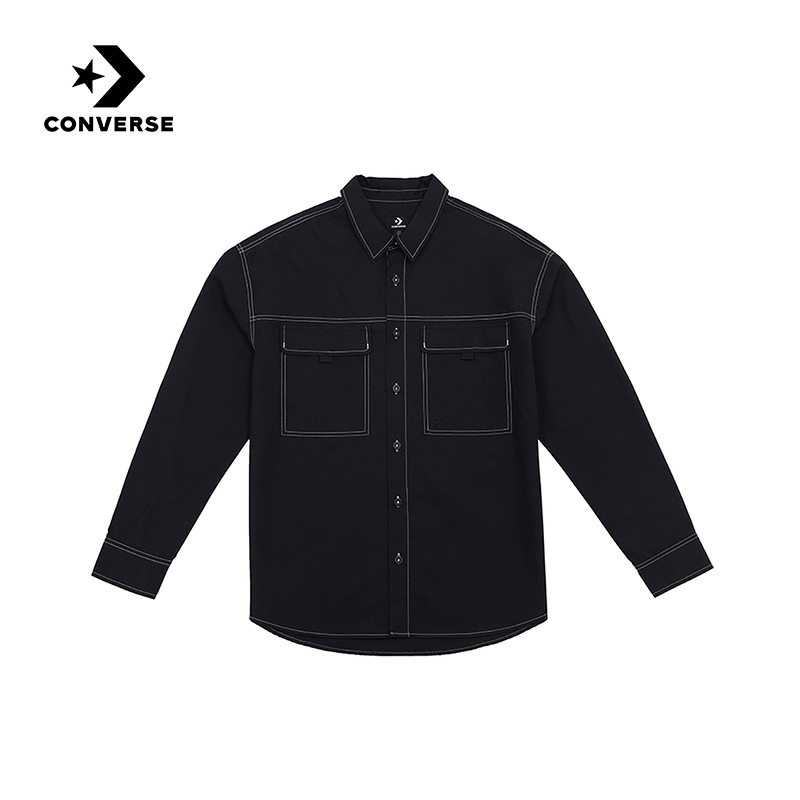Converse 2025 Autumn New Men's Simple and Trendy Long-Sleeved Shirt Mch629-023