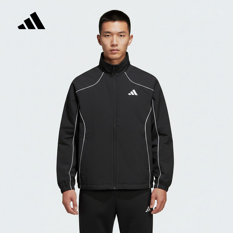 Adidas Adidas Outdoor Fitness Running Jacket 2026 Spring Men's Sports Woven Jacket Ky9983