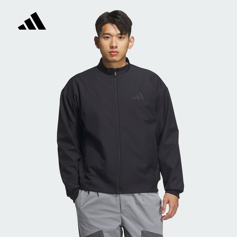 Adidas Adidas 2025 Spring New Men's Woven Sports Casual Jacket with Stand Collar Jy6951