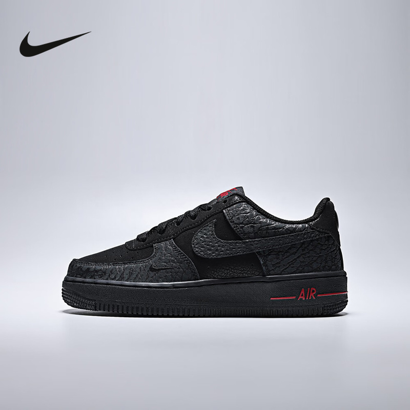 Nike Nike Air Force One Women's Shoes, Big Kids' Casual Shoes, Black and Red Af1 Low-Top Retro Sneakers Iv4452-010