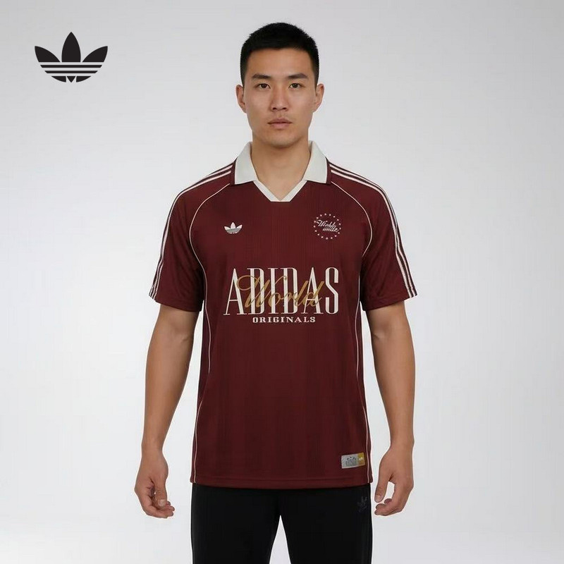 Adidas Adidas Clover Polo Shirt T-Shirt 26 Summer Men's Football Sports Style Short-Sleeved Top Ky2193
