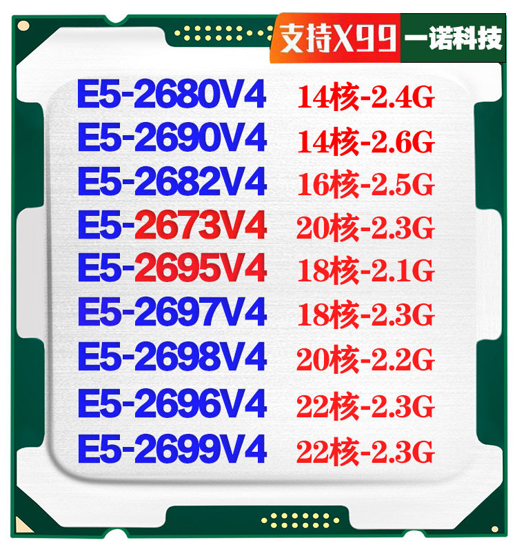ซีพียู Intel E5-2680 2682 2686 2673 2695 2696 2698 2699 V3 V4