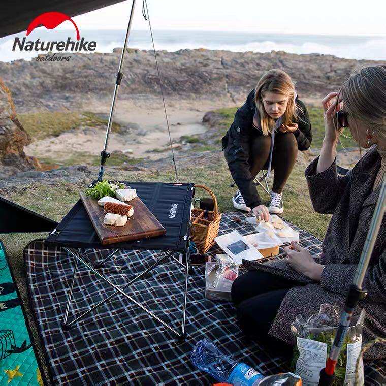 NH Norwegian Customer Exposed Camping Wild Cooking Aluminum Alloy Folding Portable Ultra Light Containing Tea Fishing Egg Roll Table