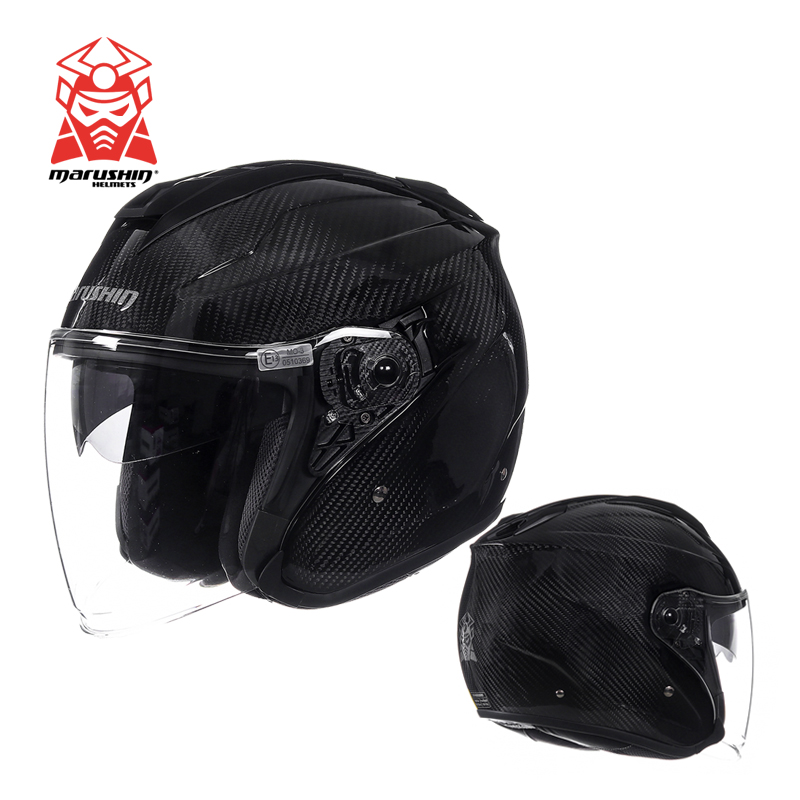 Marushen new carbon fiber motorcycle summer scooter three-quarter helmet Marushen L11 high-end