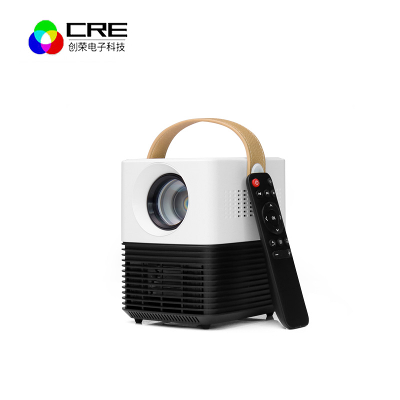 Chuangrong C2 home wifi micro projector portable wireless can be connected to Apple mobile phone all-in-one projector on the wall home theater student dormitory bedroom 1080p HD small projector