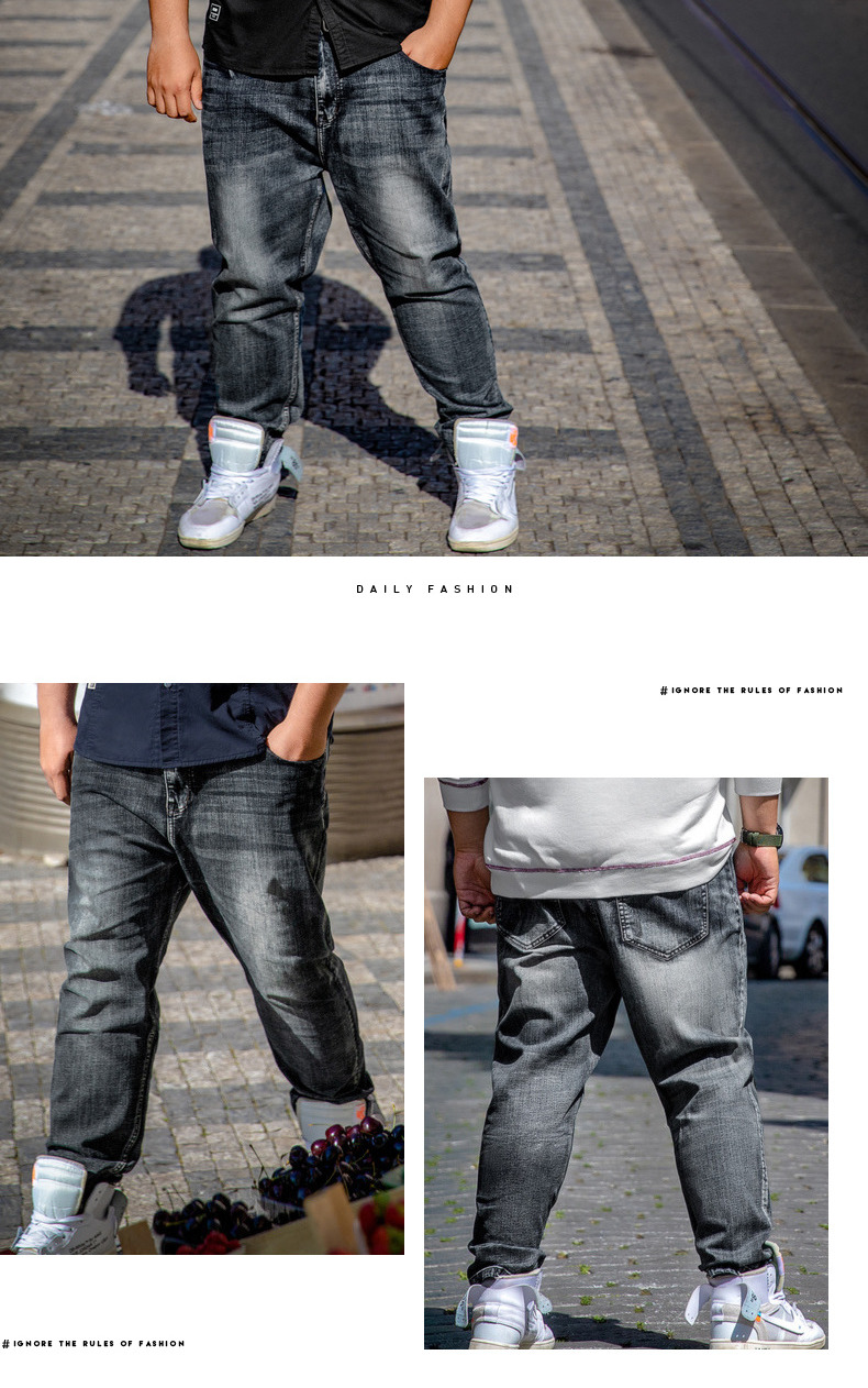 Quần áo béo cỡ lớn hành tinh nam cộng với phân bón để tăng chất béo pants quần lửng ống rộng retro chất béo quần lót nam