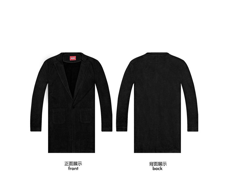 Kích thước lớn nam mùa thu nam dài cardigan chất béo của người đàn ông áo cộng với phân bón để tăng lỏng triều chất béo áo len