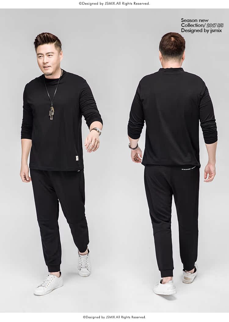 Kích thước lớn quần áo nam thương hiệu cộng với phân bón để tăng lỏng chất béo quần vải chữ thư quần quần thể thao quần chín điểm nhỏ quần áo nam hàng hiệu