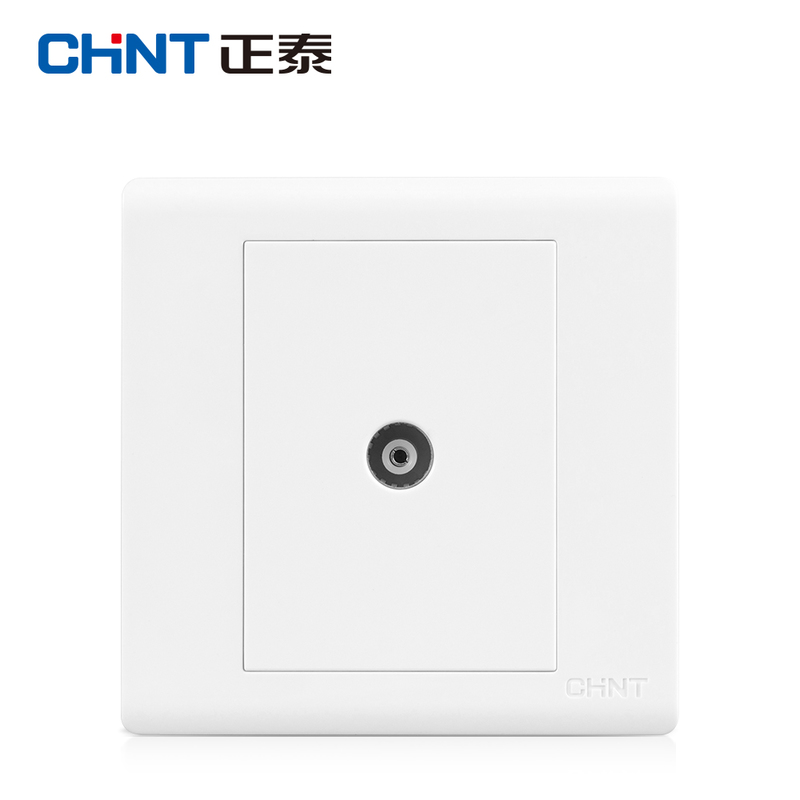 Chint Electric White Type 86 Wall Switch Socket Panel NEW7D Chint Cable TV Socket Panel