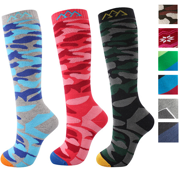 Authentic Camouflage Terry Warm Ski Socks, High Tube Socks, Outdoor Hiking and Trekking Socks (H050) Authentic Camouflage Terry Warm Ski Socks, High Tube Socks, Outdoor Hiking and Trekking Socks (H050)