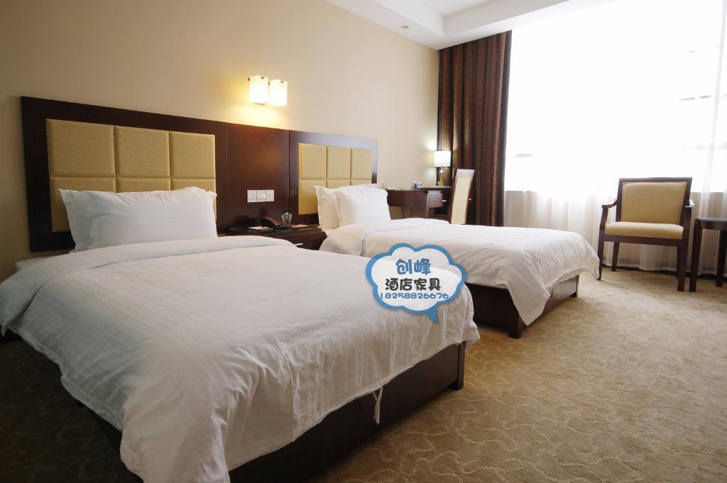 Nội thất khách sạn Nội thất khách sạn Giường khách sạn Giường 1,2m Tủ giường Phòng cho thuê Giường tựa lưng mềm - Nội thất khách sạn
