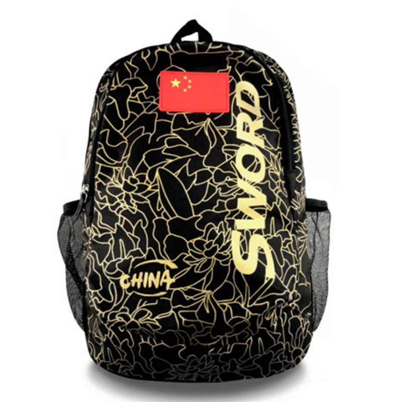 Beijing Spacey World SWORD19B-1 table tennis 2019 New black gold double shoulder bag Shoulder Bag