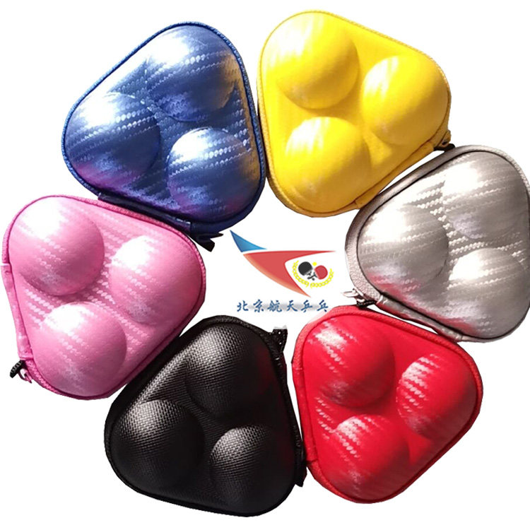 Beijing aerospace hard anti - pressure plastic table tennis special ball box hanging parts 3 granules and beautiful
