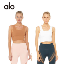  Alo Yoga official website beautiful back sports top vest yoga underwear wide shoulder strap fitness Bra
