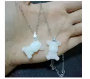 Mặt dây chuyền sữa mẹ Homemade Sterling Silver Baby Bear Lưu niệm Homemade Vú Drop Trang sức Bộ sưu tập kỷ niệm vĩnh viễn - Quà lưu niệm cho bé / Sản phẩm cá nhân