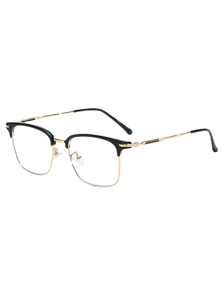 Half-Frame Myopia Glasses for Women, Pure and Elegant Style, High Appearance Value, Makes the Face Look Smaller, Can Be Fitted with Prescription Lenses, Astigmatism, Refined and Intellectual Style, Glasses Frame for Men
