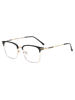 Half-Frame Myopia Glasses for Women, Pure and Elegant Style, High Appearance Value, Makes the Face Look Smaller, Can Be Fitted with Prescription Lenses, Astigmatism, Refined and Intellectual Style, Glasses Frame for Men