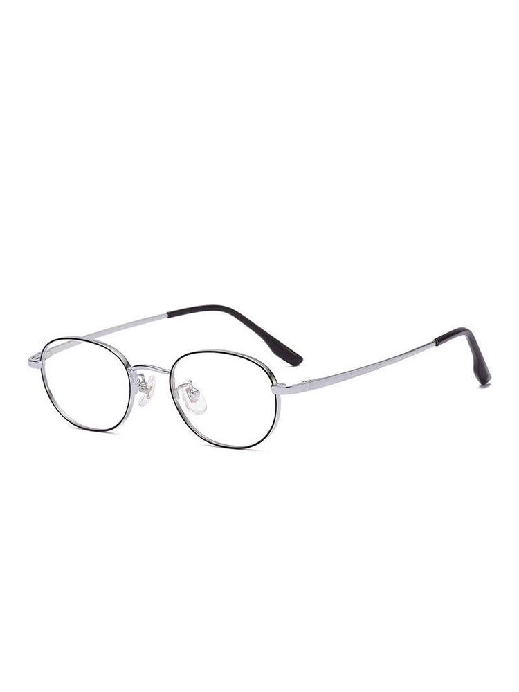 Elegant Oval Glasses for Women with a Refined and Pure Look, Suitable for Nearsightedness with High Prescription, Ultra-Light, Small Face, Non-Prescription Eyeglass Frames for Men