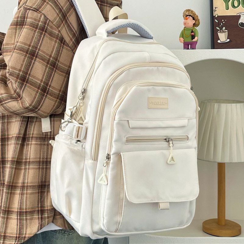 Hong Kong High-Capacity Backpack for Girls in Middle School and High School, College Students, Niche Backpack, Simple Laptop Backpack Hong Kong High-Capacity Backpack for Girls in Middle School and High School, College Students, Niche Backpack, Simple Laptop Backpack