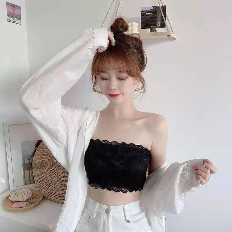 Plus Size Women's Lingerie, Bandeau Top, Anti-Exposure Lace Wrap Bra, Covers Large Breasts, Thin Style, Shows Off the Bust, Inner Wear, Chest Wrap Top Plus Size Women's Lingerie, Bandeau Top, Anti-Exposure Lace Wrap Bra, Covers Large Breasts, Thin Style, Shows Off the Bust, Inner Wear, Chest Wrap Top