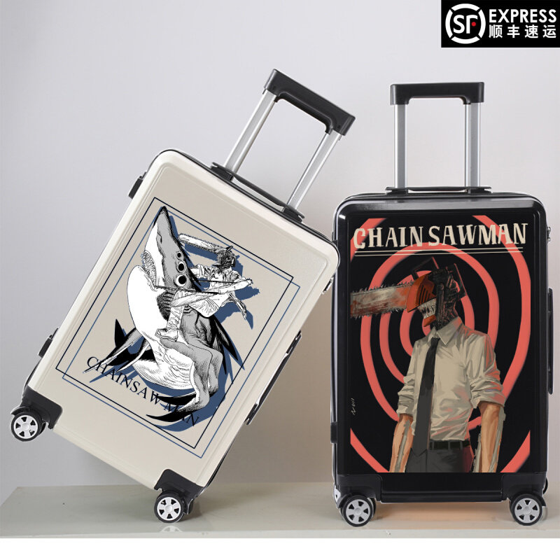 Animation suitcase men trend fashion high capacity high-capacity sentient crypto box strong and durable student pull rod suitcase
