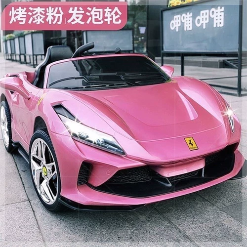 Ferrari, электрическая качающаяся машина с сидением для мальчиков и девочек, дистанционное управление, подарок на день рождения