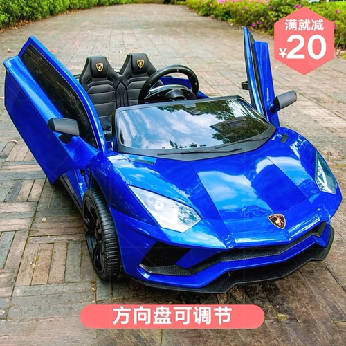 Электрический электромобиль на четырех колесах, транспорт, детская игрушка подходит для мужчин и женщин для девочек с сидением, дистанционное управление