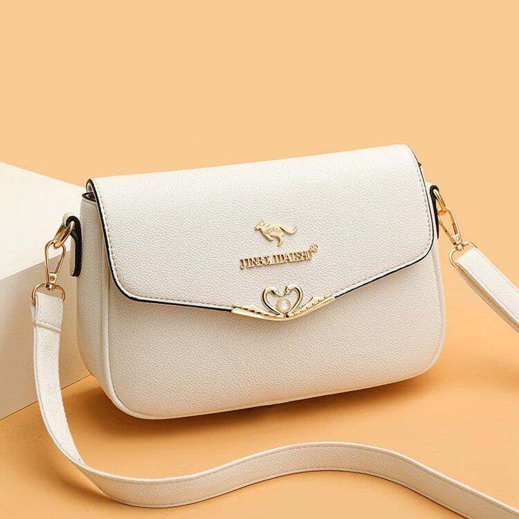 Genuine leather women's shoulder bag small square bag fashionable small
