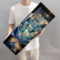 Gypsophila dried flower bouquet cigarette gift box creative boyfriend teachers day gift for male teacher husband boyfriend