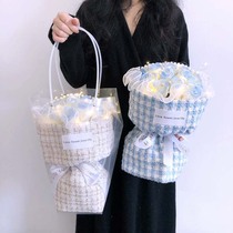 French small fragrance red rose bouquet finished product to send girlfriend girlfriend birthday gift girl handmade soap flower