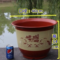  Manufacturers sell straight flower pots imitation ceramic plastic four seasons large green dill cactus round tray tray Aloe vera at home