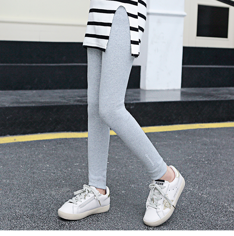 Quần bé gái 2018 mới thu đông và quần legging thường quần áo trẻ em nữ bé bé mặc quần dài cotton thể thao quần nhung trẻ em