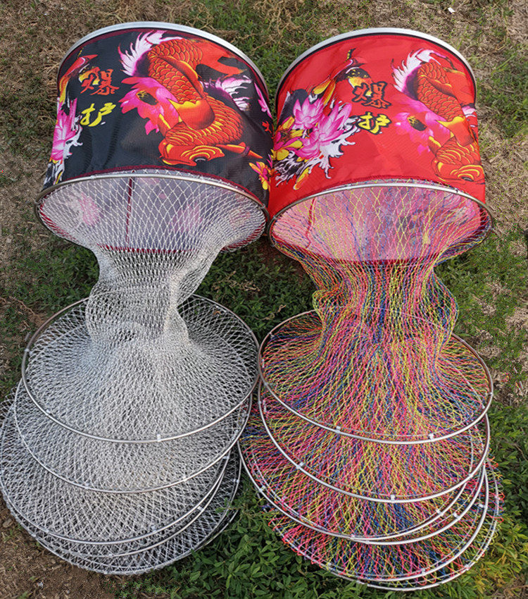 Специальное предложение черный яма рыба уход строка сумка энергично лошадь ракетка Линия ткать Защита быстросохнущие нержавеющей стали сеть для ловли рыбы сети карман Fishing world 