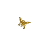 Металлическая подвеска в форме цветка с кисточками, китайская шпилька, аксессуар для волос, аксессуары, золотой цвет