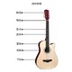 Authentic 38-inch 41-inch folk acoustic guitar beginner male and female students with practice piano instrument novice entry guitar