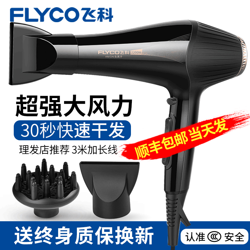 Flying Co Hair Dryer High Power 3000W Hair Stylist Home Hairdresser Negative Ion Hair Care 9000W Hair Salon Special
