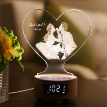 Bluetooth Sound Nightlight Pendulum Photos for Real People Customized Gifts for Girlfriends' Wedding Wedding Day