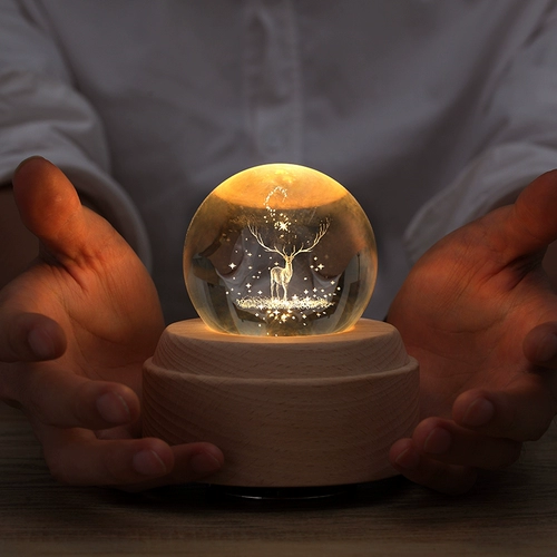 Крутящаяся музыкальная шкатулка, подарок на день рождения