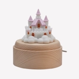 Крутящийся ночник, музыкальная шкатулка, замок, креативный подарок, подарок на день рождения