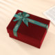 Ready-Stock Velvet Bow Gift Box Holiday Gift Packaging Lid-And-Base Box for Necklaces, Jewelry, Perfume, and Lipstick