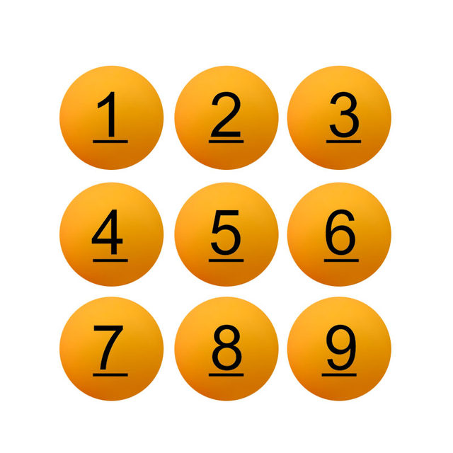 Yellow Lottery Balls, Digital Prize Balls, Ping Pong Balls for Lottery Draws, Numbered Balls, Bidding Number Balls, Prize Number Balls, Raffle Balls