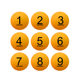 Yellow Lottery Balls, Digital Prize Balls, Ping Pong Balls for Lottery Draws, Numbered Balls, Bidding Number Balls, Prize Number Balls, Raffle Balls
