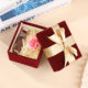 Ready-Stock Velvet Bow Gift Box Holiday Gift Packaging Lid-And-Base Box for Necklaces, Jewelry, Perfume, and Lipstick