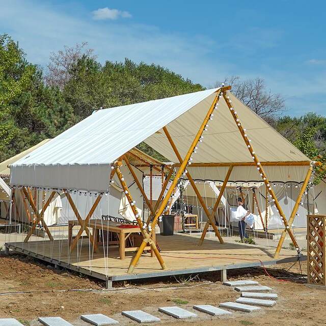 Farmhouse Canopy Thickeneded Camp Hotel Outdoor Courtyard Restaurant Rooftop Camping Style Tent Rainproof and Sunproof Commercial